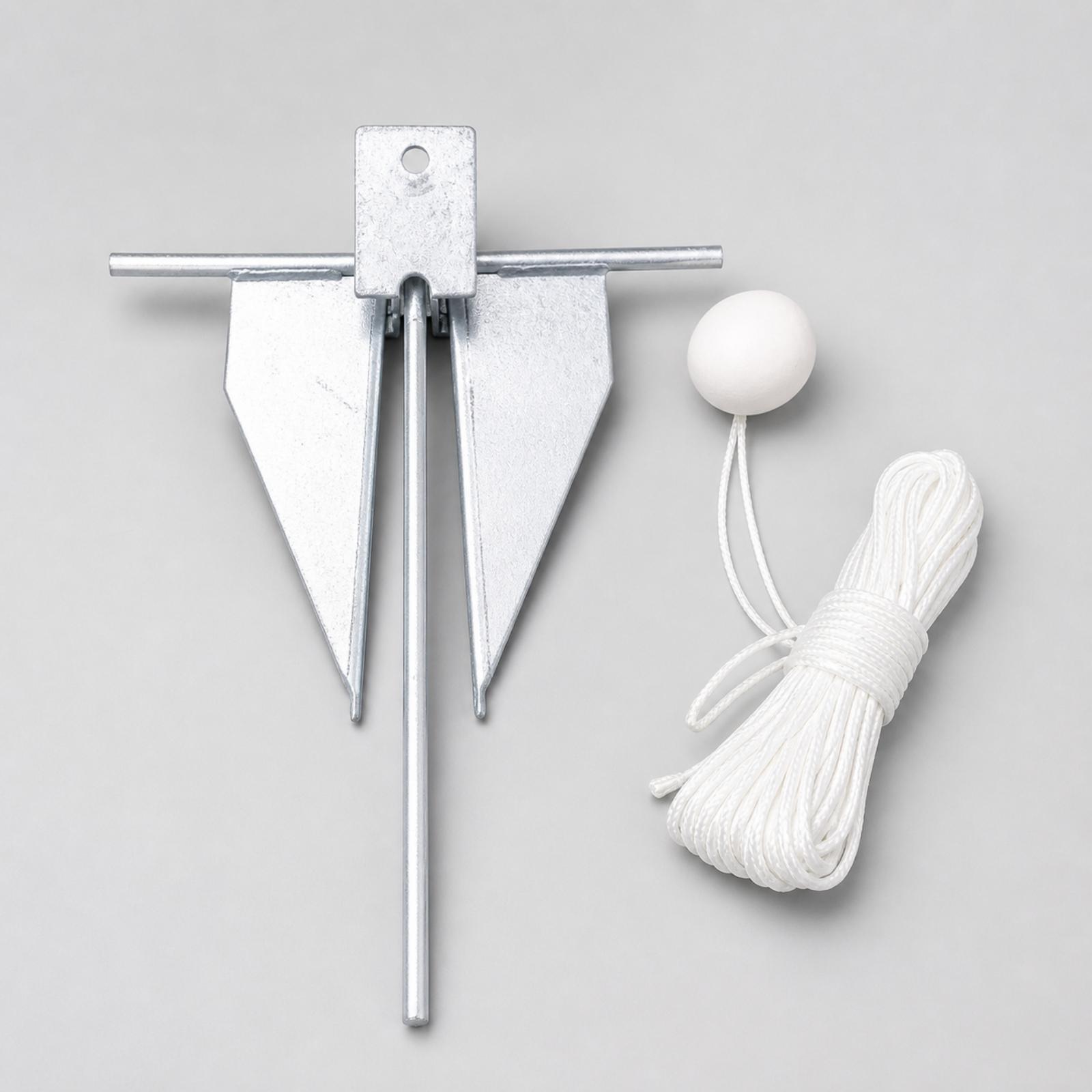 Boat Anchor Kit Galvanized - Kit de Ancla para Barco Galvanizado