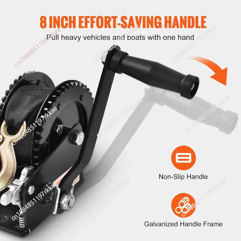 Boat Trailer Winch Strap - Manivela manual con capacidad de tracción