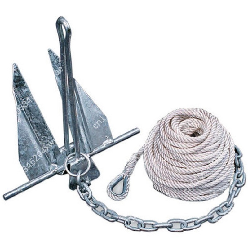 Boat Anchor Kit Galvanized - Ancla de Barco Plegable Tipo Danforth