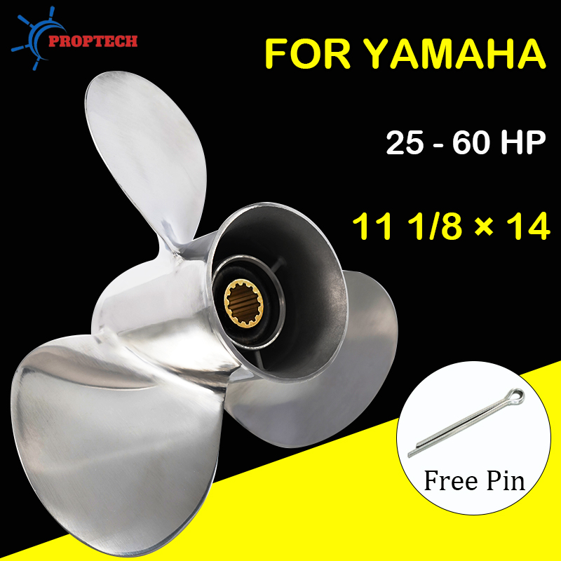 Outboard Motor Propeller Stainless - Hélice de barco 11 1/8x14 para