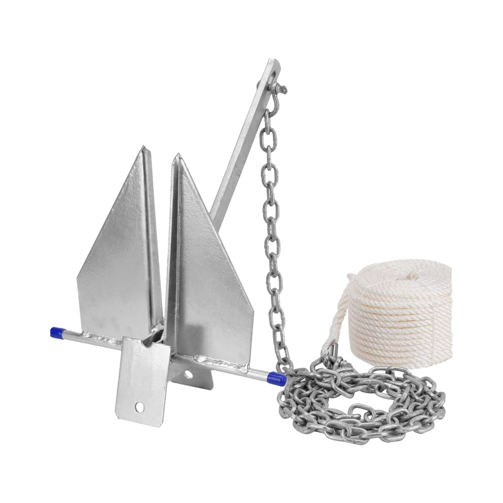Boat Anchor Kit Galvanized - Kit de Anclas Resistentes para Barcos,