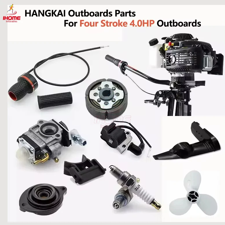 Electric Outboard Motor 3Hp - HANGKAI-piezas de cuatro tiempos 4HP para