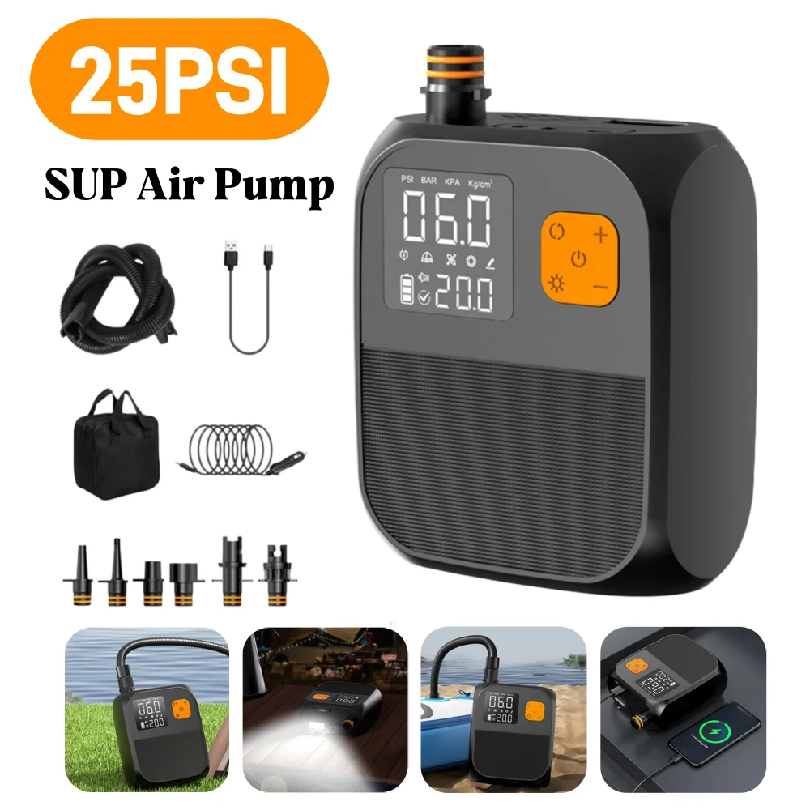 Inflatable Boat Electric Pump - Bomba de Inflado Eléctrica para SUP