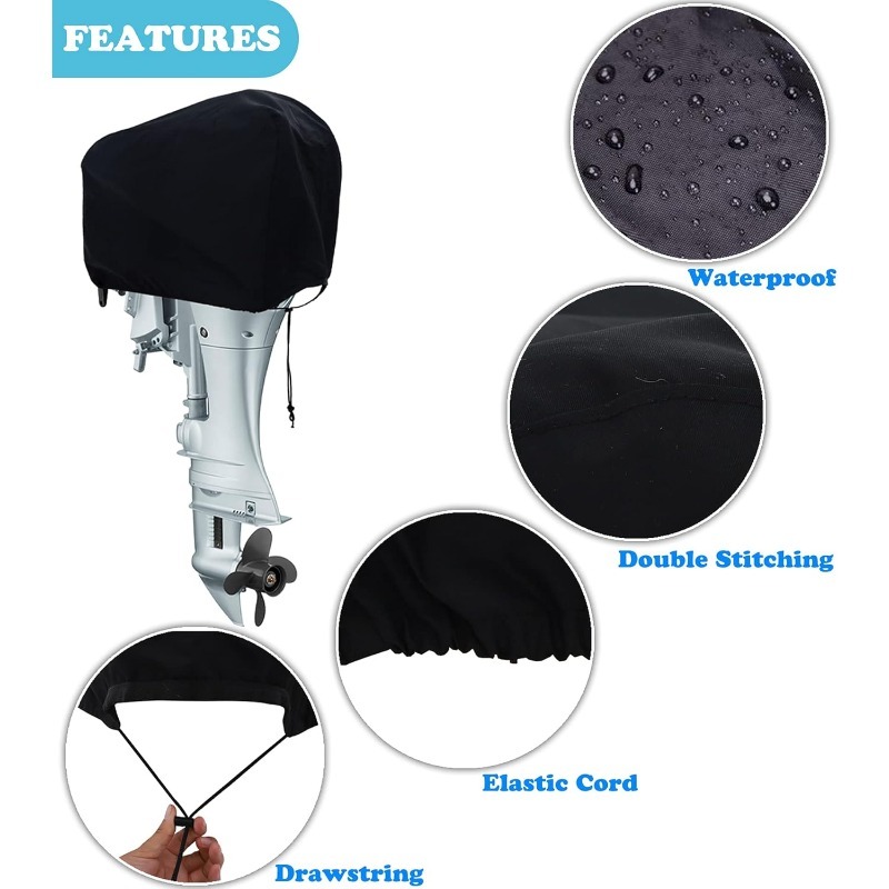 Outboard Motor Cover Waterproof - Funda Protectora para Motor de Barco,