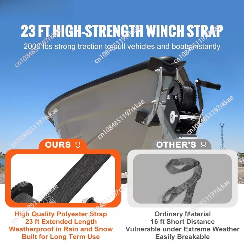 Manivela manual con capacidad  - Boat Trailer Winch Strap reseña y precio