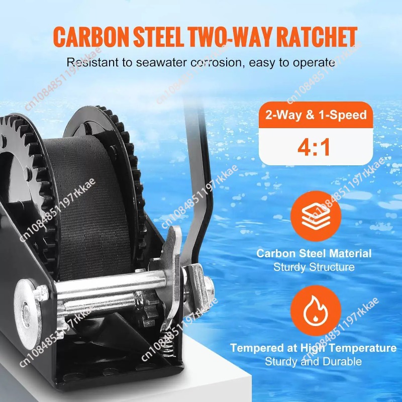 Manivela manual con capacidad  - Boat Trailer Winch Strap reseña y precio