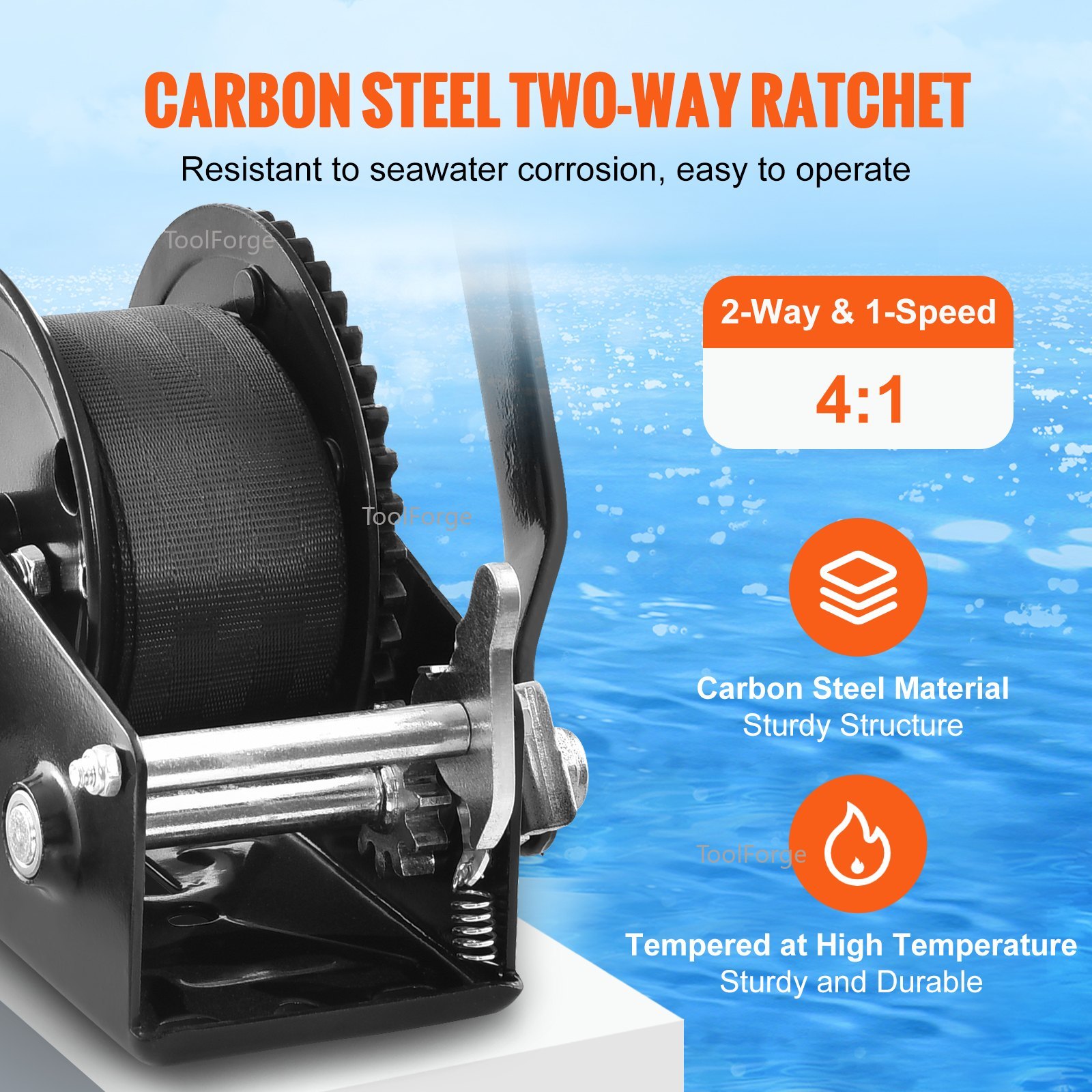 Cabrestante Manual con Capacid - Boat Trailer Winch Strap reseña y precio