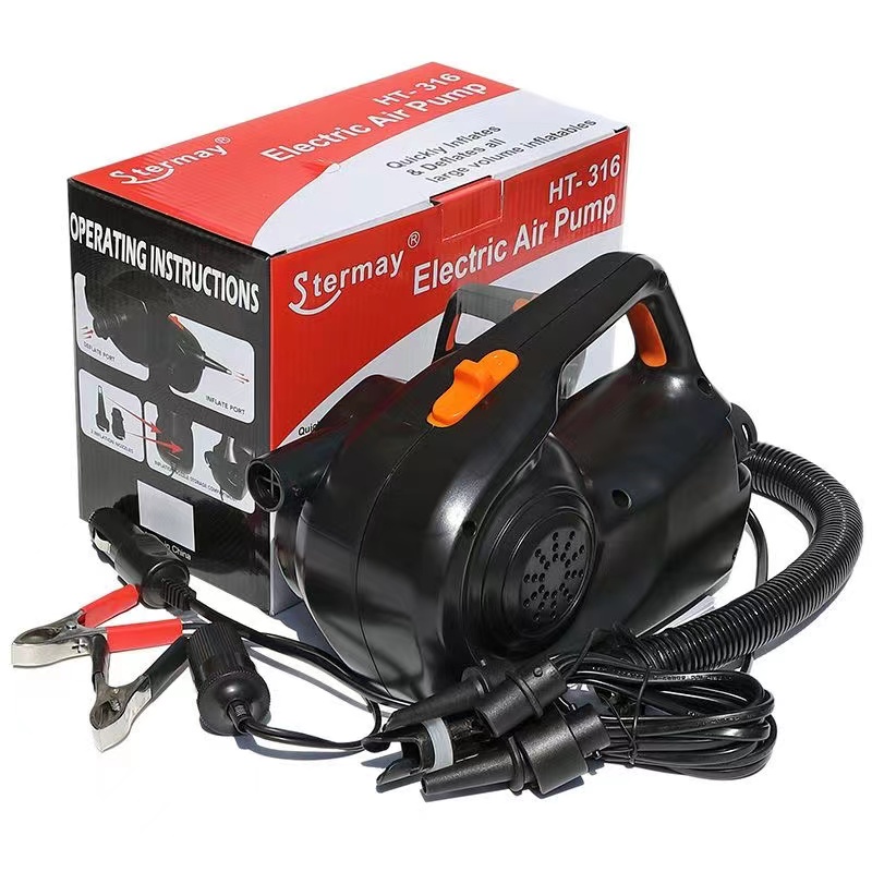 Bomba de aire eléctrica con ab - Inflatable Boat Electric Pump reseña y precio