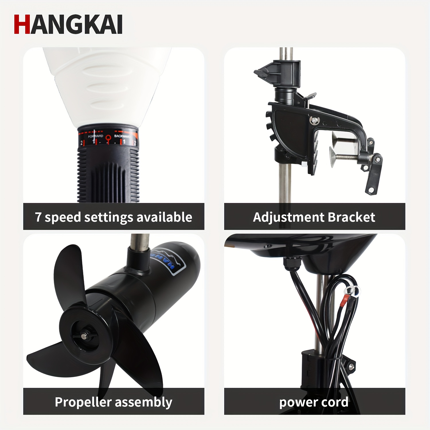 KOETSU HANGKAI Motor de arrast - Electric Outboard Motor 3Hp reseña y precio