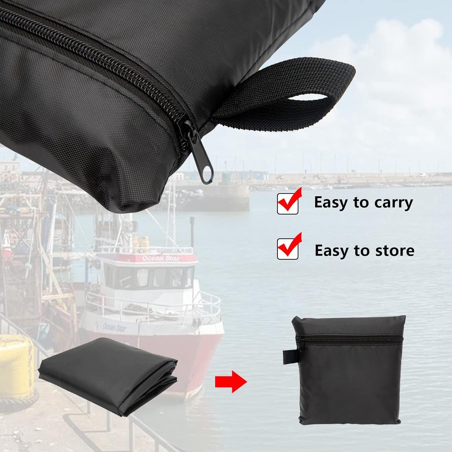 Cubierta impermeable para barc - Outboard Motor Cover Waterproof reseña y precio