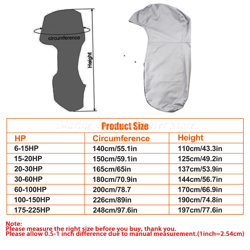 Funda Protectora para Motor Fu - Outboard Motor Cover Waterproof reseña y precio