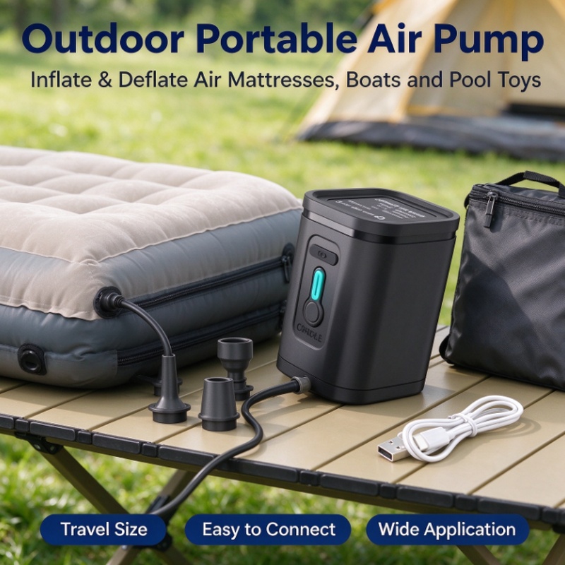 Mini bomba de aire recargable  - Inflatable Boat Electric Pump reseña y precio