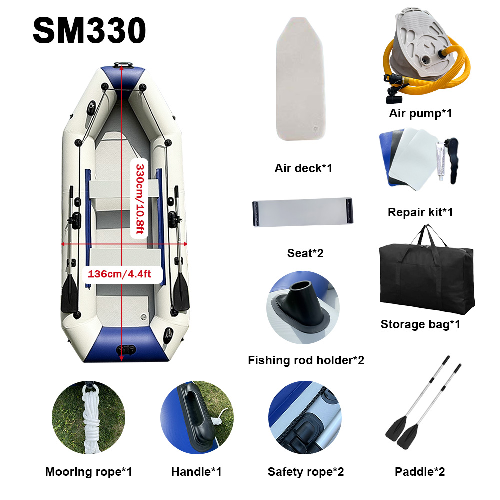 Bote Inflable de PVC, Kayak de - Inflatable Boat 3.3M Pvc reseña y precio