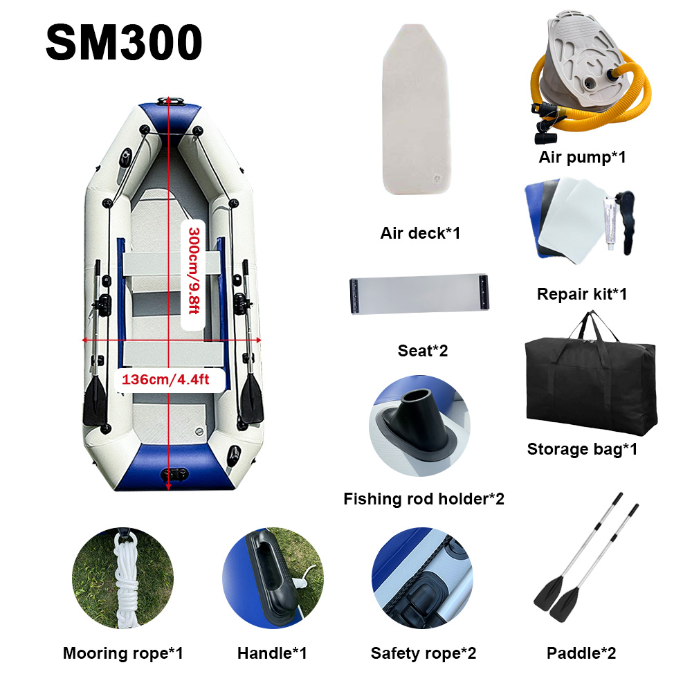 Bote Inflable de PVC, Kayak de - Inflatable Boat 3.3M Pvc reseña y precio