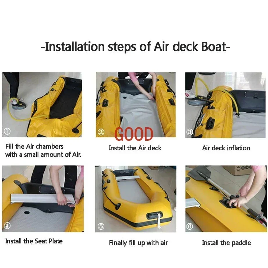 Bote inflable de 2,3 ~ 3,3 m c - Inflatable Boat 3.3M Pvc reseña y precio