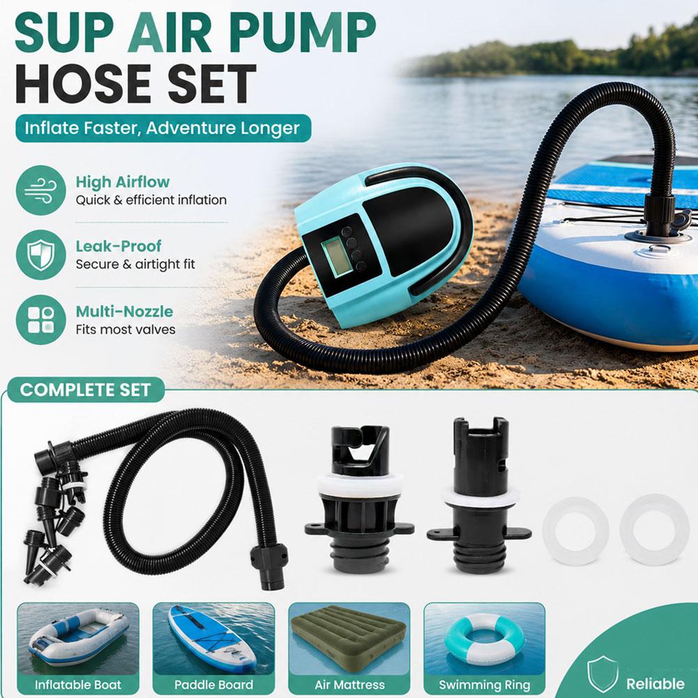 Kit de Manguera de Aire con 7  - Inflatable Boat Electric Pump reseña y precio