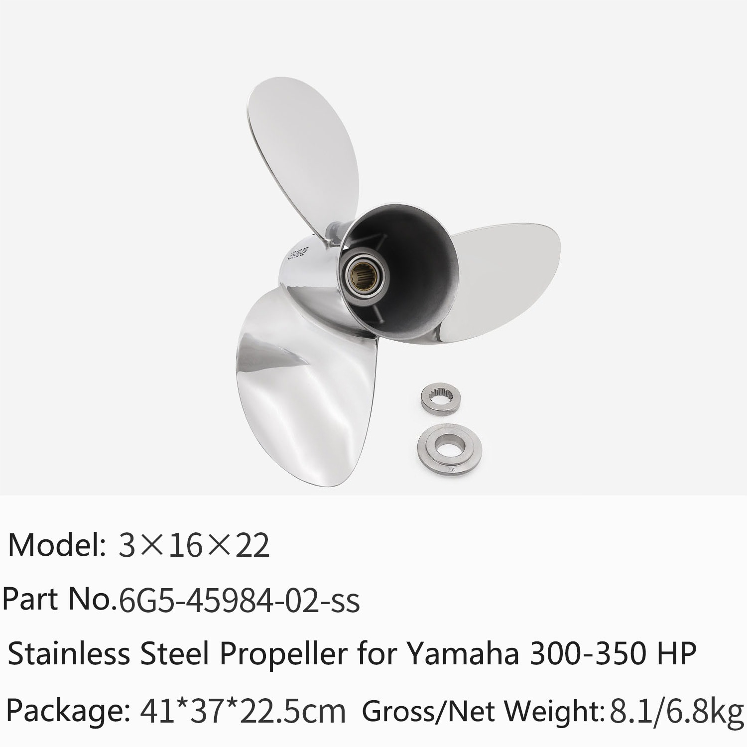 Hélice de Acero Inoxidable par - Outboard Motor Propeller Stainless reseña y precio